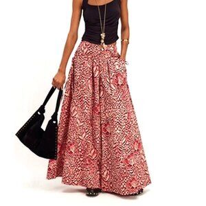 Free People Miss You Most Printed Wide Leg Pants Womens 2 90s Floral Boho Chic